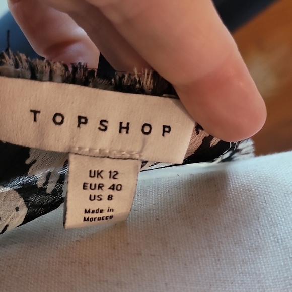 Topshop Black and Cream Sheath Dress - Picture 2 of 5